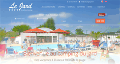 Desktop Screenshot of campingdujard.fr
